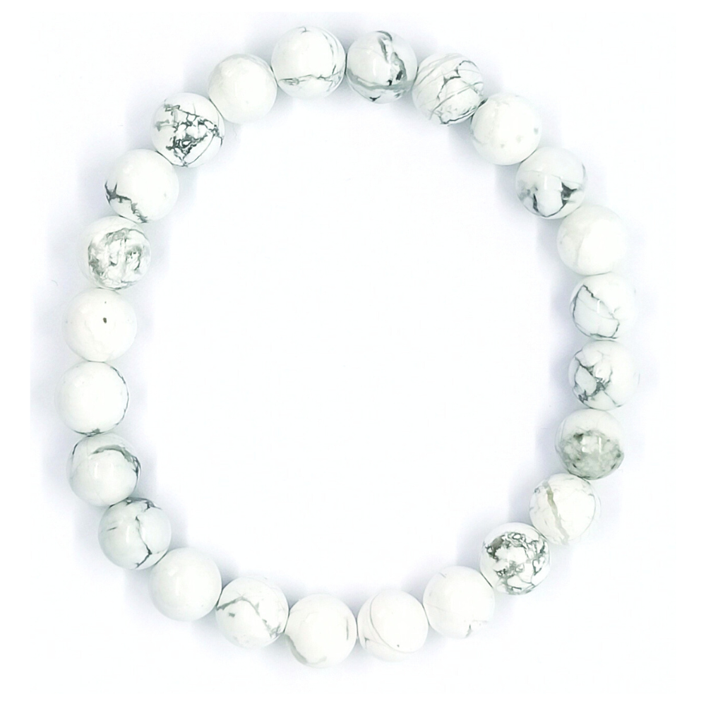 Bracelet Howlite Boule Qualité A