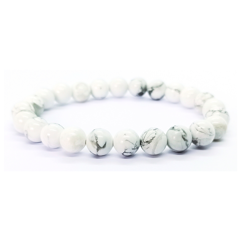 Bracelet Howlite Boule Qualité A