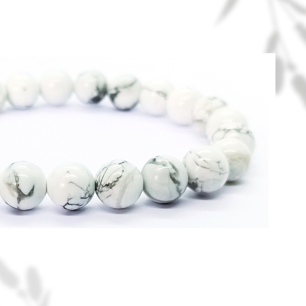 Bracelet Howlite Boule Qualité A