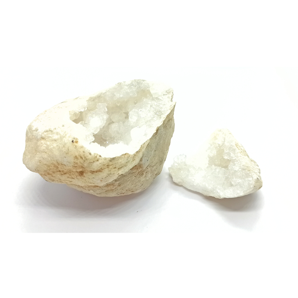 Cristal de Roche Géode de 6 à 8 cm