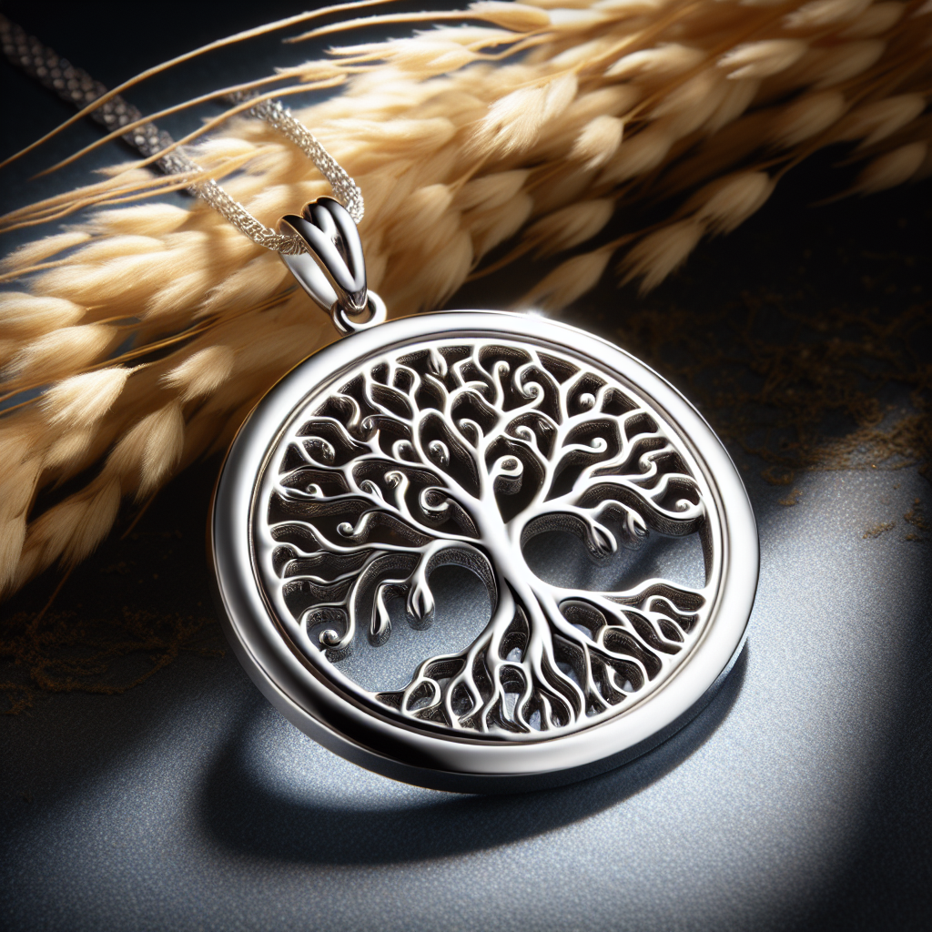 pendentif femme argent arbre de vie