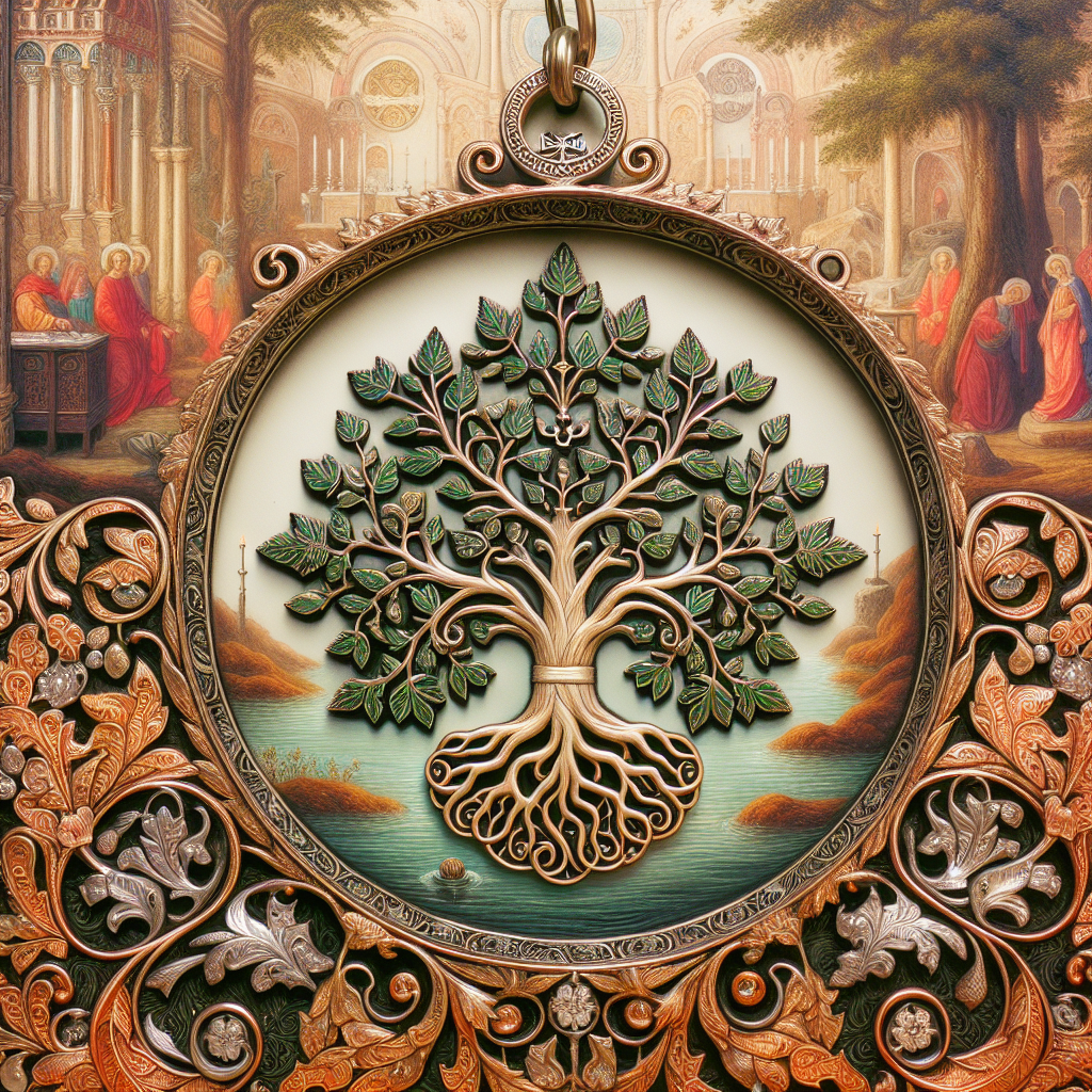 pendentif bapteme arbre de vie