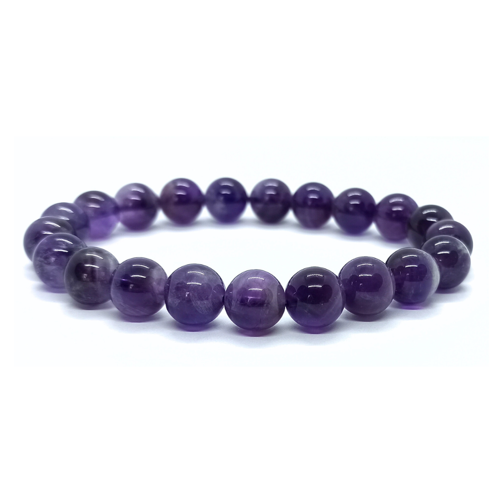 Bracelet Améthyste Boule Qualité A 4/6/8/10 mm