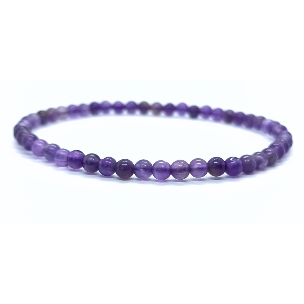 Bracelet Améthyste Boule Qualité A 4/6/8/10 mm