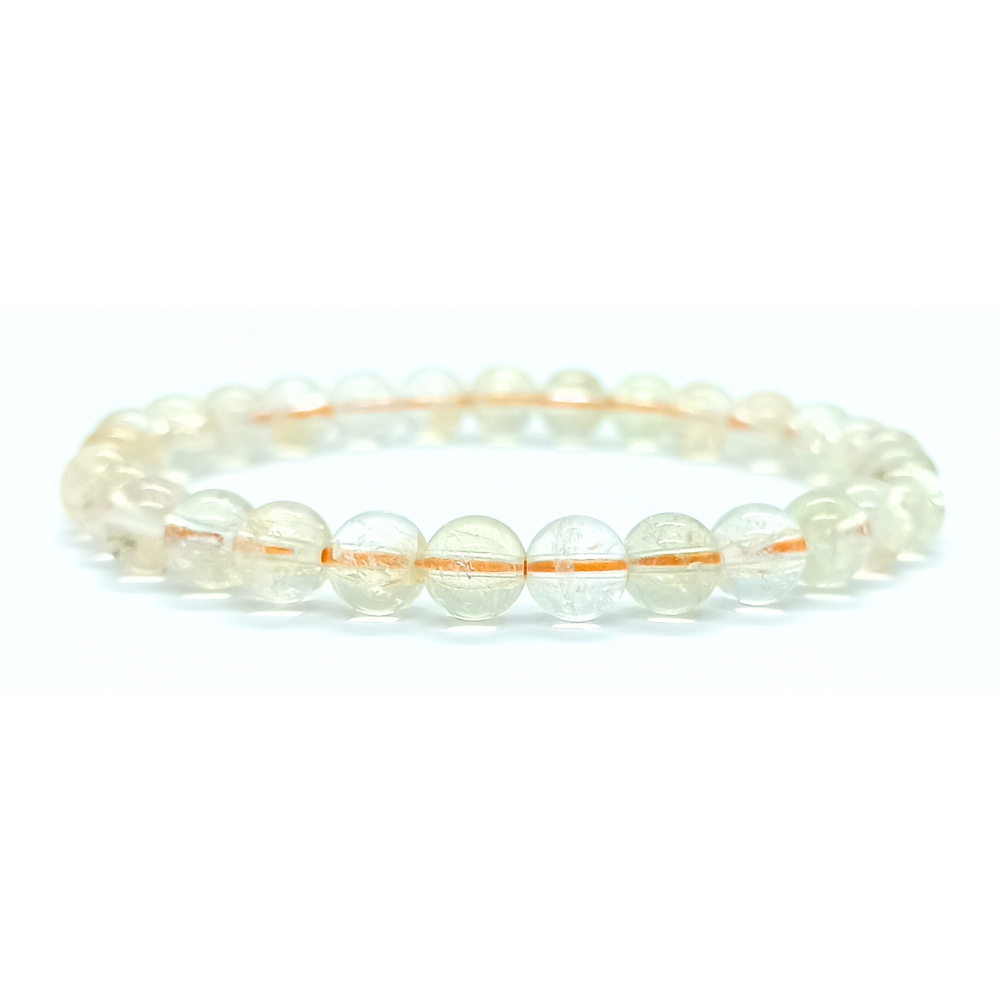 Bracelet Citrine Naturelle Boule Qualité A+