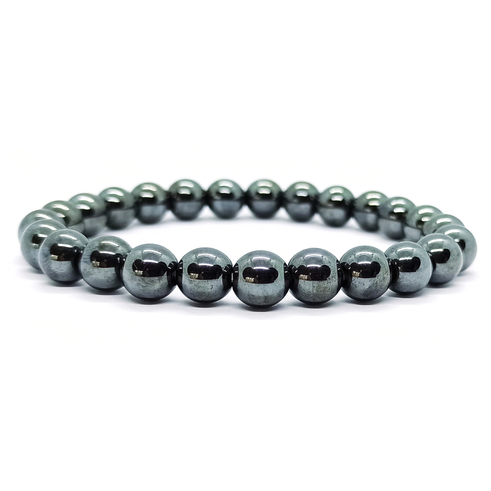 Bracelet Hématite Naturelle Boule Qualité A