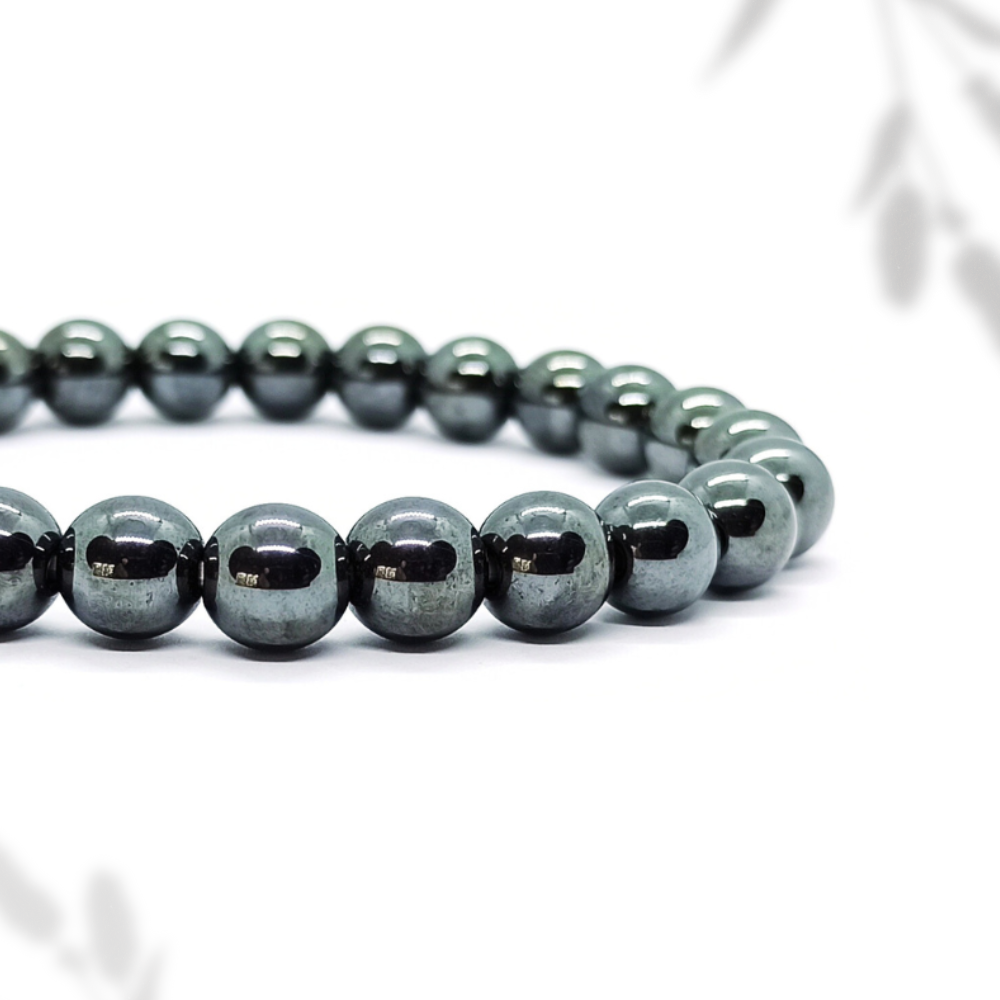 Bracelet Hématite Naturelle Boule Qualité A