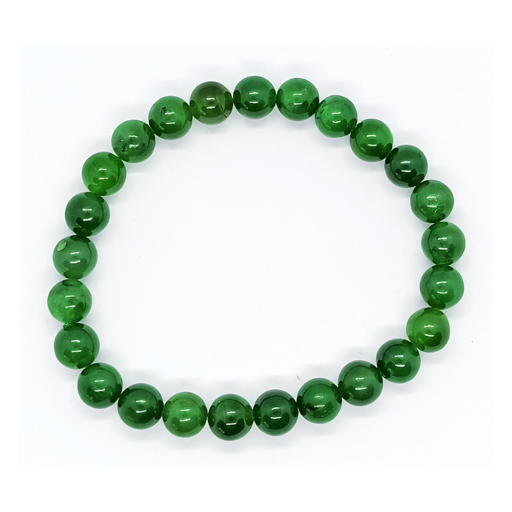 Bracelet Jade Nephrite Naturelle Boule Qualité AA