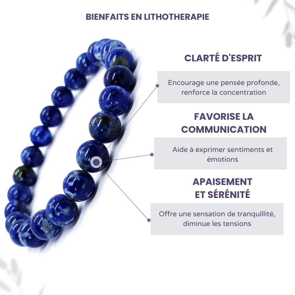 Bracelet Lapis Lazuli Qualité A