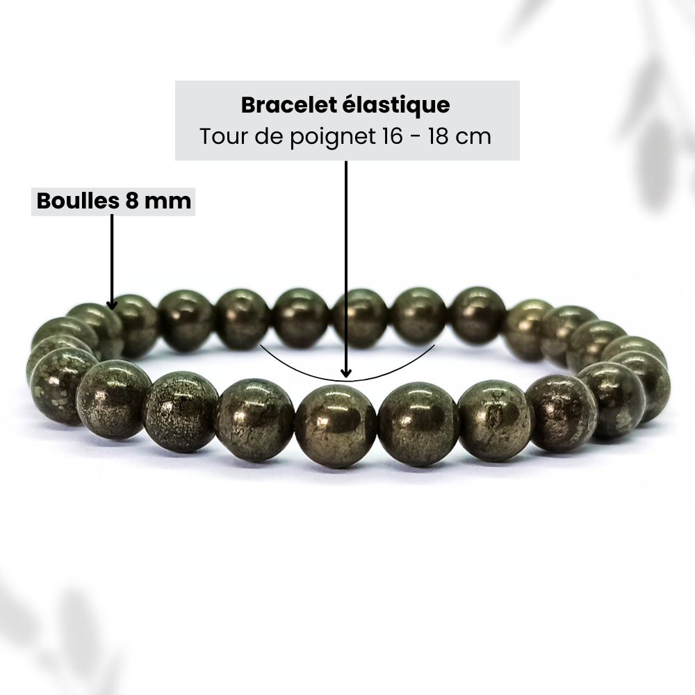 Bracelet Pyrite Boule Qualité A