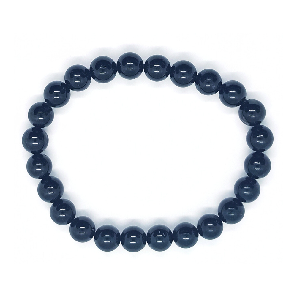 Bracelet Tourmaline Noire Boule Qualité A